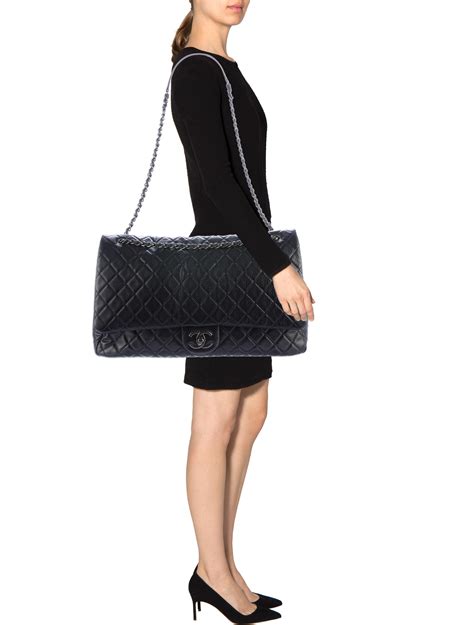 chanel small xxl flap bag|Chanel xxl flap airline collection.